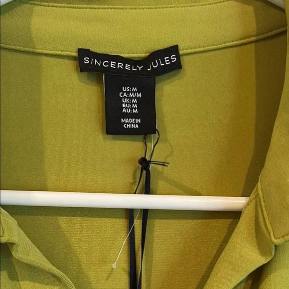 Green Long Sleeve Button Down Shirt - Picture 2 of 3